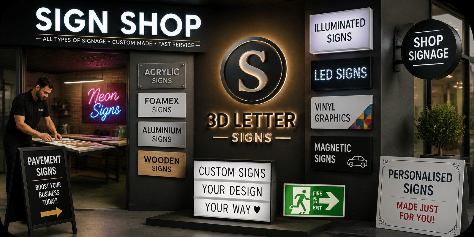 Sign Shop Exmouth | Custom Signs & 24 Hour Sign Service