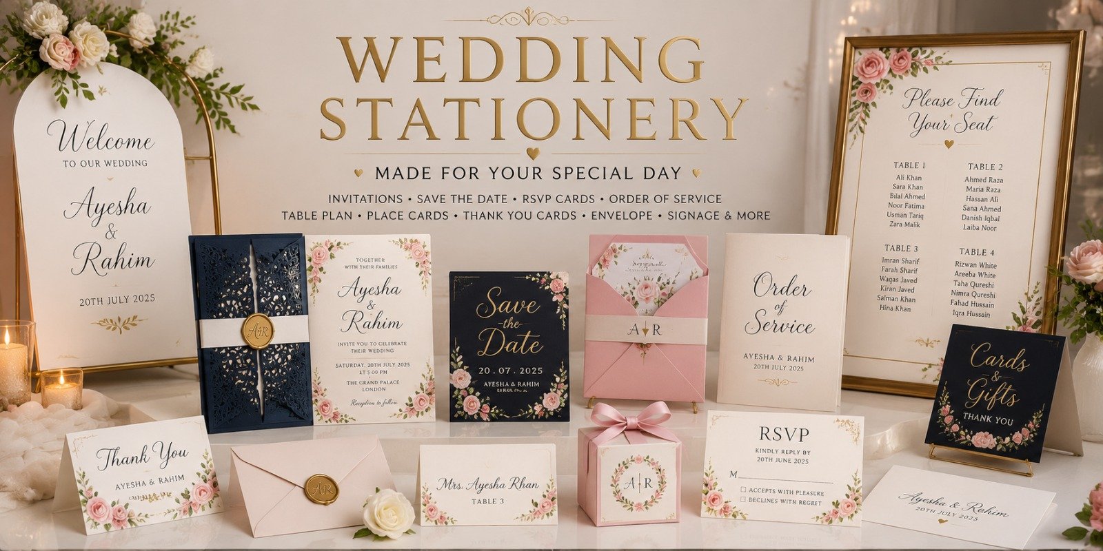 Print Shop Reception Wedding Stationery Printing Exmouth | Invitations & More